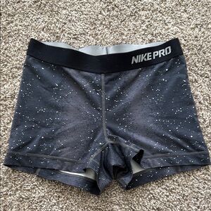 Nike Pro Black and Gray Shorts